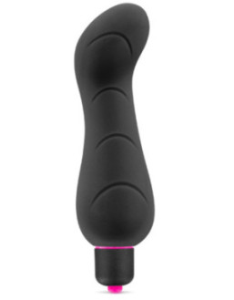 Vibromasseur noir 7 vitesses courbé point G waterproof