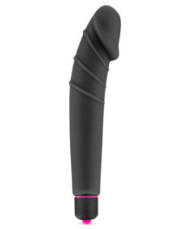 Vibromasseur noir 7 vitesses forme réaliste waterproof