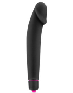 Vibromasseur noir 7 vitesses réaliste silicone lisse