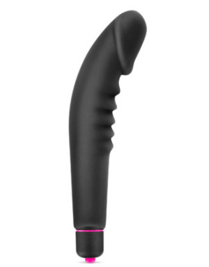 Vibromasseur stimulateur réaliste point G noir silicone 7 vitesses