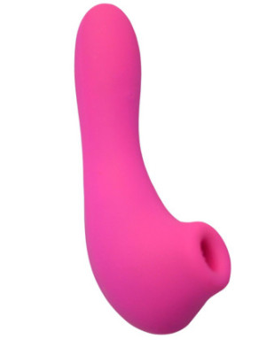 Vibromasseur rose avec 20 programmes de vibration et stimulation clitoridien à membrane picots USB