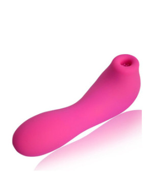 Vibromasseur rose avec 20 programmes de vibration et stimulation clitoridien à membrane picots USB