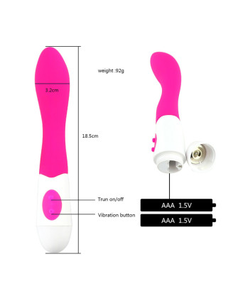 Vibromasseur rose incurvé point G