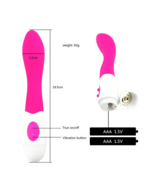 Vibromasseur rose incurvé point G