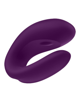 Vibromasseur pour couple connecté violet Double JOY Satisfyer