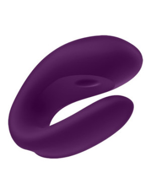Vibromasseur pour couple connecté violet Double JOY Satisfyer