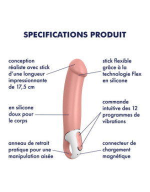 Vibromasseur waterproof en silicone USB Master Satisfyer