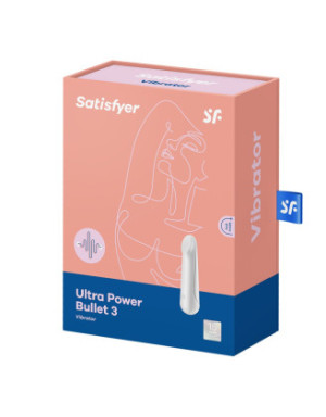 Vibromasseur blanc USB Ultra Power Bullet 3 Satisfyer