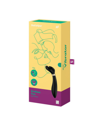 Vibromasseur et stimulateur noir homme et femme Endless Fun Satisfyer
