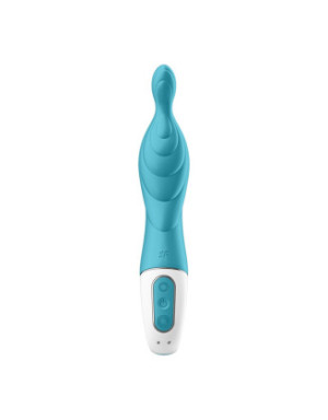 Vibromasseur rainuré Point A couleur turquoise A-Mazing 2 Satisfyer