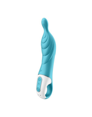 Vibromasseur rainuré Point A couleur turquoise A-Mazing 2 Satisfyer