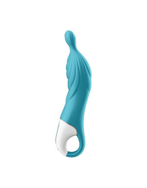 Vibromasseur rainuré Point A couleur turquoise A-Mazing 2 Satisfyer