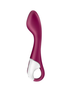 Vibromasseur point G chauffant connecté USB rouge Hot Spot Satisfyer