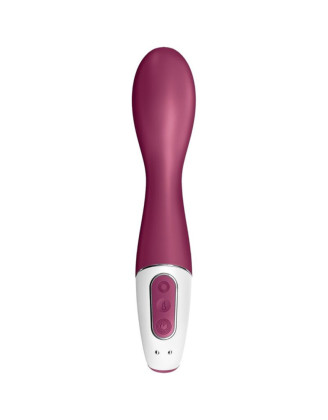 Vibromasseur point G chauffant connecté USB rouge Hot Spot Satisfyer