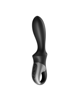 Vibromasseur noir USB, chauffant et connecté Heat Climax Satisfyer
