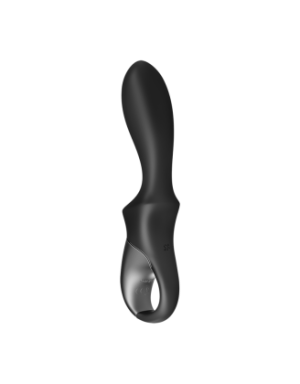 Vibromasseur noir USB, chauffant et connecté Heat Climax Satisfyer