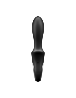 Vibromasseur noir USB, chauffant et connecté Heat Climax Satisfyer