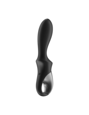 Vibromasseur noir USB, chauffant et connecté Heat Climax Satisfyer