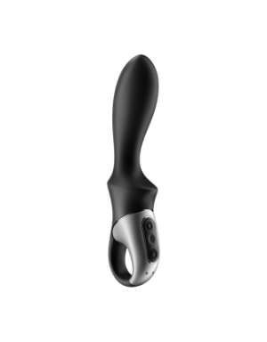 Vibromasseur noir USB, chauffant et connecté Heat Climax Satisfyer