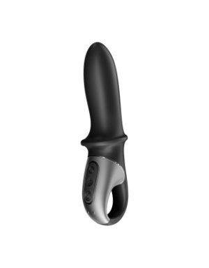 Vibromasseur noir USB, chauffant et connecté Hot Passion Satisfyer