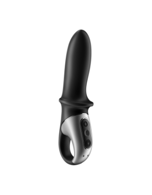Vibromasseur noir USB, chauffant et connecté Hot Passion Satisfyer