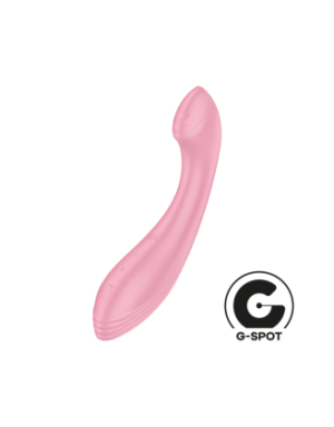 Vibromasseur G spot rose, vibrations fortes G-Force Satisfyer