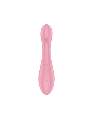 Vibromasseur G spot rose, vibrations fortes G-Force Satisfyer