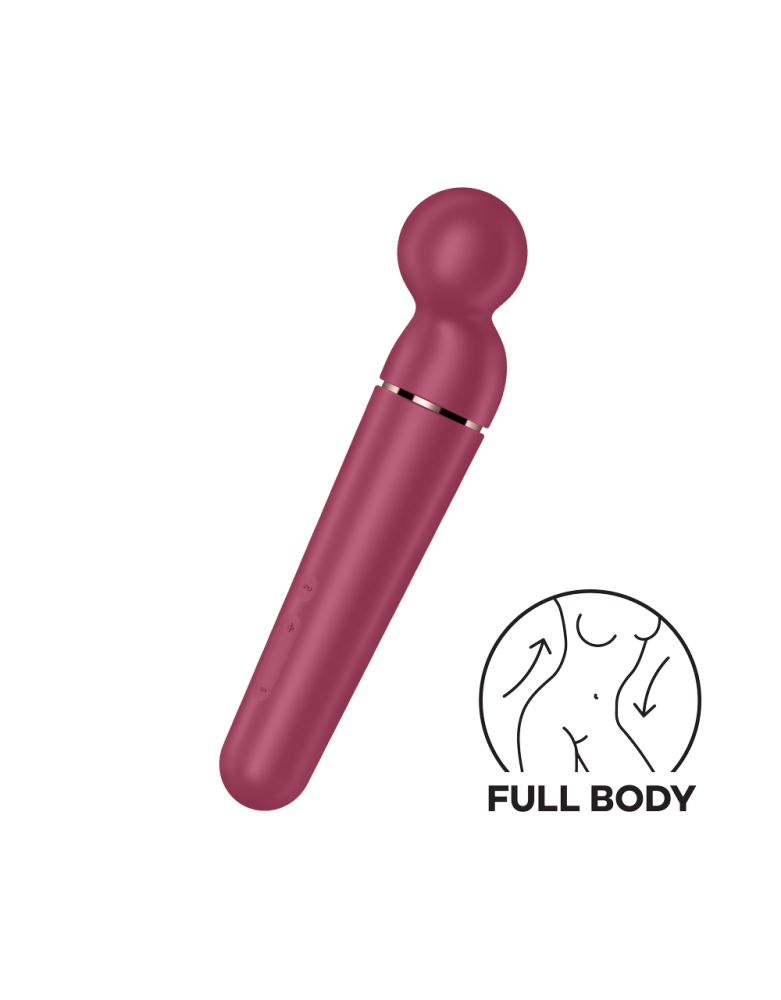 Vibromasseur wand rouge USB 60 vibrations Planet Wand-er Satisfyer