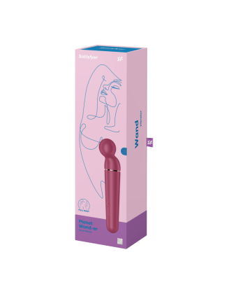 Vibromasseur wand rouge USB 60 vibrations Planet Wand-er Satisfyer