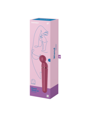 Vibromasseur wand rouge USB 60 vibrations Planet Wand-er Satisfyer