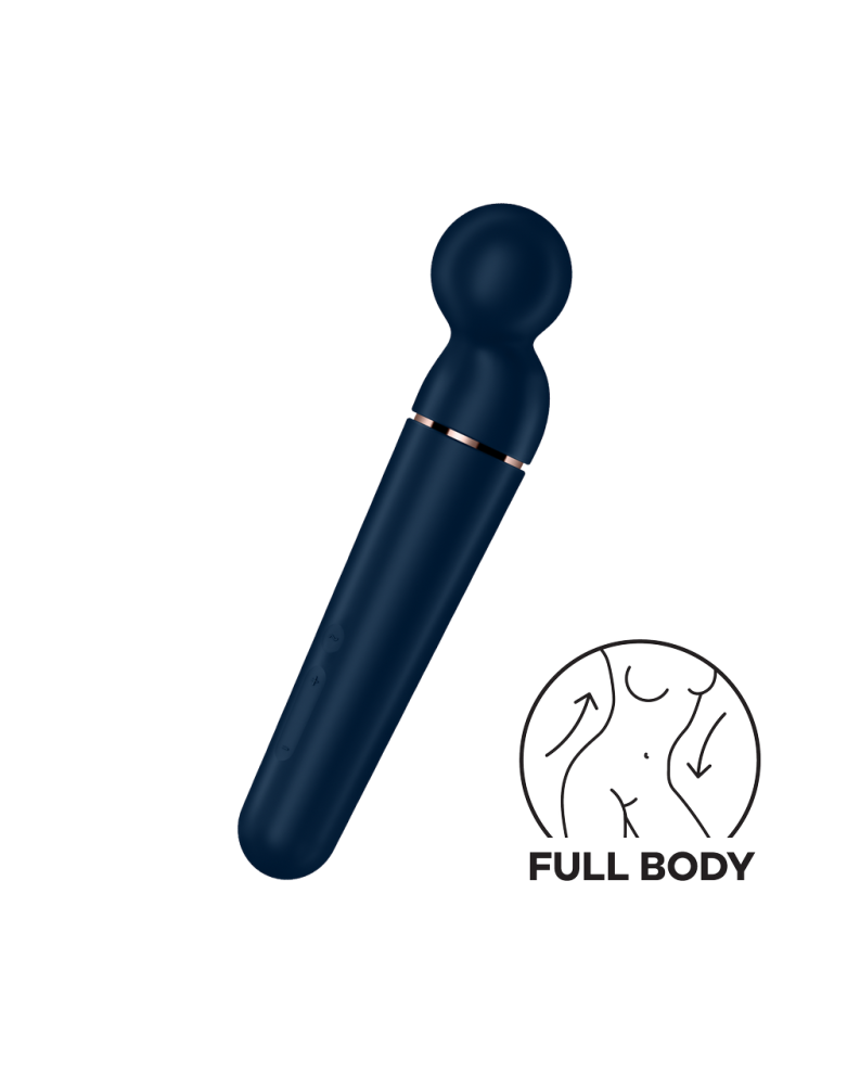 Vibromasseur wand bleu USB 60 vibrations Planet Wand-er Satisfyer