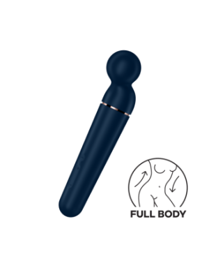 Vibromasseur wand bleu USB 60 vibrations Planet Wand-er Satisfyer