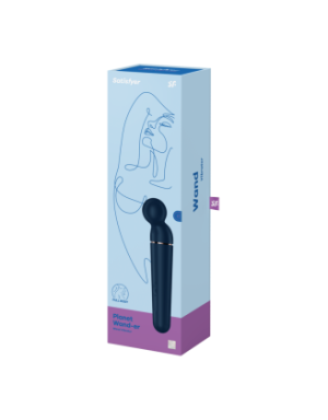 Vibromasseur wand bleu USB 60 vibrations Planet Wand-er Satisfyer
