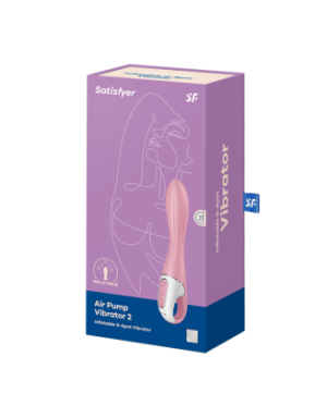 Vibromasseur gonflable G-Spot rose USB Air Pump Vibrator 2 Satisfyer