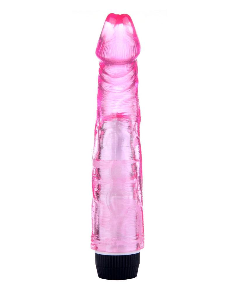 Vibromasseur 20 cm Jelly rose