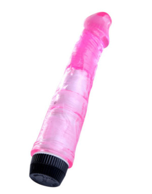 Vibromasseur 20 cm Jelly rose