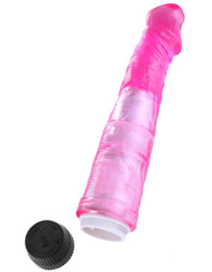 Vibromasseur 20 cm Jelly rose