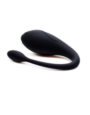 TANDEM Noir, stimulateur pour couple USB avec télécommande en silicone médical 