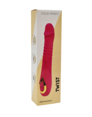 TWIST Rose, Vibromasseur "va-et-vient" USB en silicone médical, doté de 18 modes de stimulation