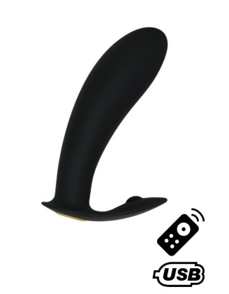 ERNEST, Mini vibromasseur avec stimulateur clitoridien USB, avec télécommande