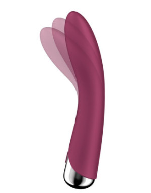 Vibromasseur USB tête rotative point G rouge Spinning Vibe 1 Satisfyer