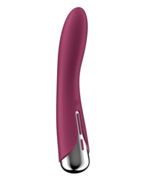 Vibromasseur USB tête rotative point G rouge Spinning Vibe 1 Satisfyer