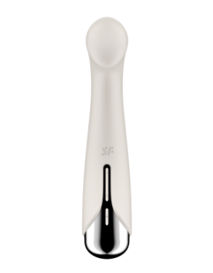 Vibromasseur point G tête rotative blanc USB Spinning g-spot 1 Satisfyer