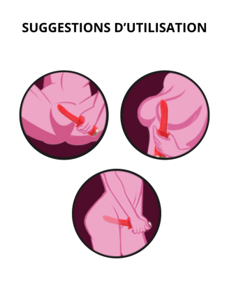 Vibromasseur Rouge Ultra-Souple KISS – USK-V35