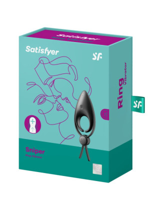 Cockring vibrant USB silicone réglable Sniper Satisfyer