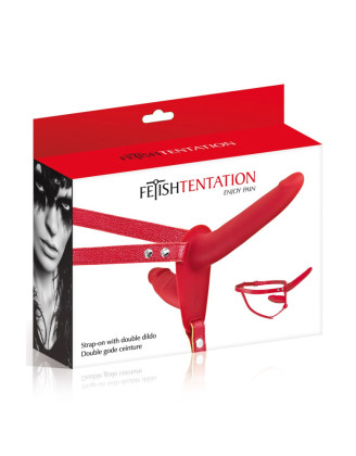 Double gode ceinture rouge