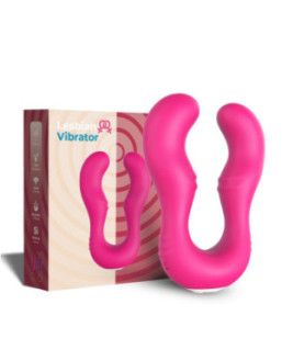 Vibromasseur Rose en forme de U double tête stimulateur point G