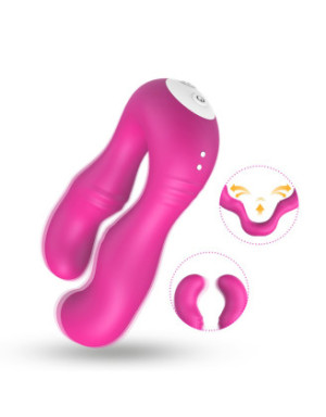 Vibromasseur Rose en forme de U double tête stimulateur point G