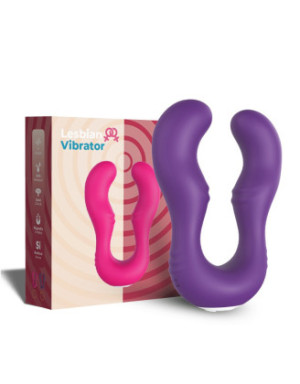 Vibromasseur Violet en forme de U double tête stimulateur point G