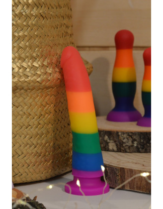 Gode ventouse multicouleur taille S
